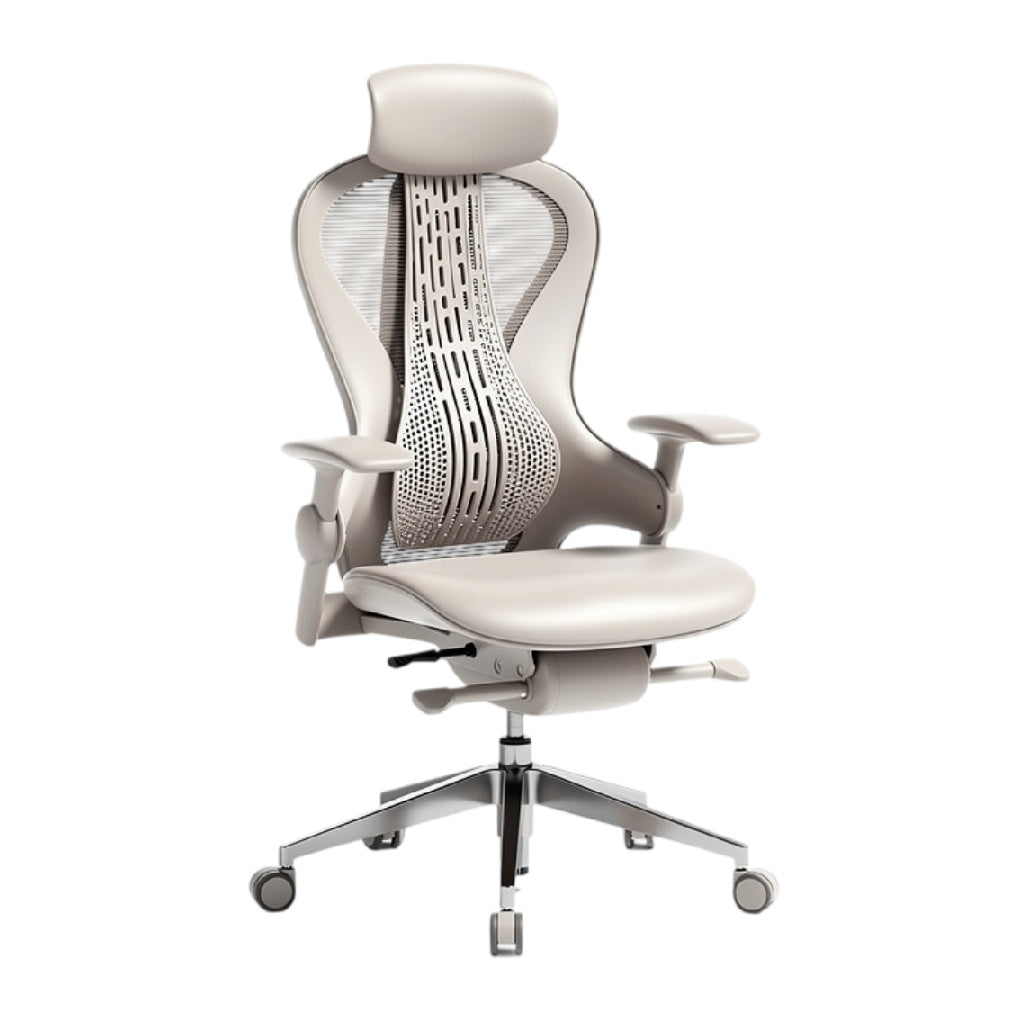 **Ergonomische bureaustoel met ademend mesh en verstelbare armleuningen**